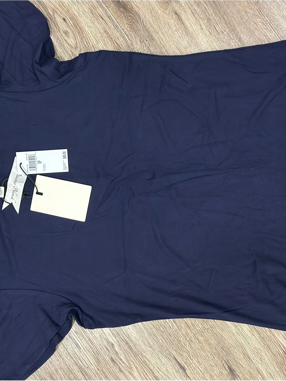 Classic Navy Short-Sleeve Women's Blouse - Unbranded